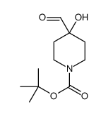 cas no 885523-44-4 is tert-butyl 4-formyl-4-hydroxypiperidine-1-carboxylate