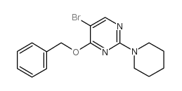 cas no 885952-22-7 is 4-(Benzyloxy)-5-bromo-2-(piperidin-1-yl)pyrimidine