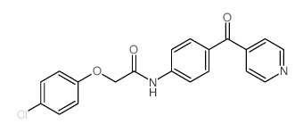 cas no 893781-22-1 is 2-(4-CHLOROPHENOXY)-N-(4-ISONICOTINOYLPHENYL)ACETAMIDE