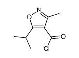 cas no 90006-55-6 is 4-Isoxazolecarbonyl chloride, 3-methyl-5-(1-methylethyl)- (9CI)