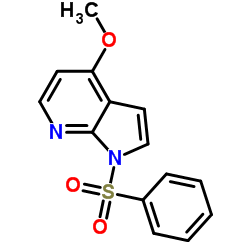 cas no 916574-87-3 is 1H-PYRROLO[2,3-B]PYRIDINE, 4-METHOXY-1-(PHENYLSULFONYL)-