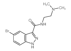 cas no 91766-59-5 is 5-BROMO-N-(2-(DIMETHYLAMINO)ETHYL)-1H-INDAZOLE-3-CARBOXAMIDE