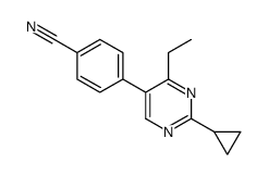 cas no 918422-30-7 is 4-(2-cyclopropyl-4-ethylpyrimidin-5-yl)benzonitrile