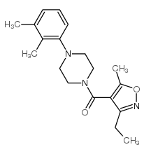 cas no 923736-75-8 is Methanone, [4-(2,3-dimethylphenyl)-1-piperazinyl](3-ethyl-5-methyl-4-isoxazolyl)