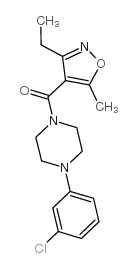 cas no 925155-72-2 is Methanone, [4-(3-chlorophenyl)-1-piperazinyl](3-ethyl-5-methyl-4-isoxazolyl)