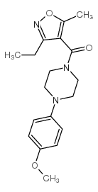 cas no 932876-24-9 is Methanone, (3-ethyl-5-methyl-4-isoxazolyl)[4-(4-methoxyphenyl)-1-piperazinyl]