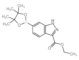 cas no 947191-20-0 is Ethyl 6-(4,4,5,5-tetramethyl-1,3,2-dioxaborolan-2-yl)-1H-indazole-3-carboxylate