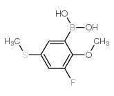 cas no 957065-83-7 is 3-Fluoro-2-methoxy-5-(methylthio)benzeneboronic acid