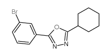 cas no 957065-98-4 is 2-(3-Bromophenyl)-5-cyclohexyl-1,3,4-oxadiazole