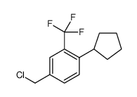 cas no 957208-65-0 is Benzene, 4-(chloromethyl)-1-cyclopentyl-2-(trifluoromethyl)